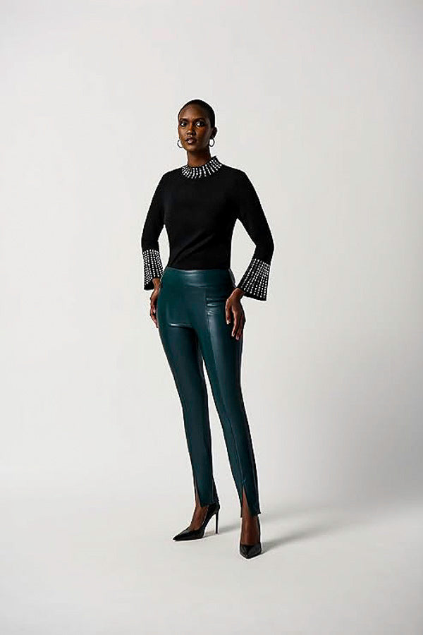 Joseph Ribkoff 234920 Embellished Mock Neck Sweater Top