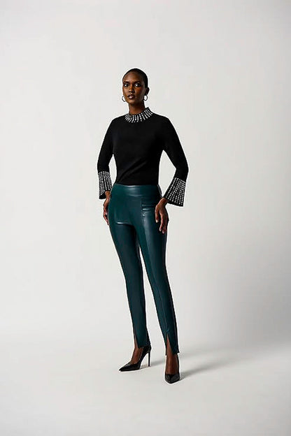 Joseph Ribkoff 234920 Embellished Mock Neck Sweater Top