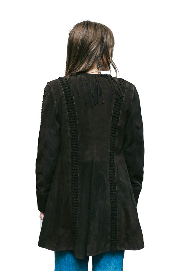 ABF 0931 Vintage Long Leather Jacket