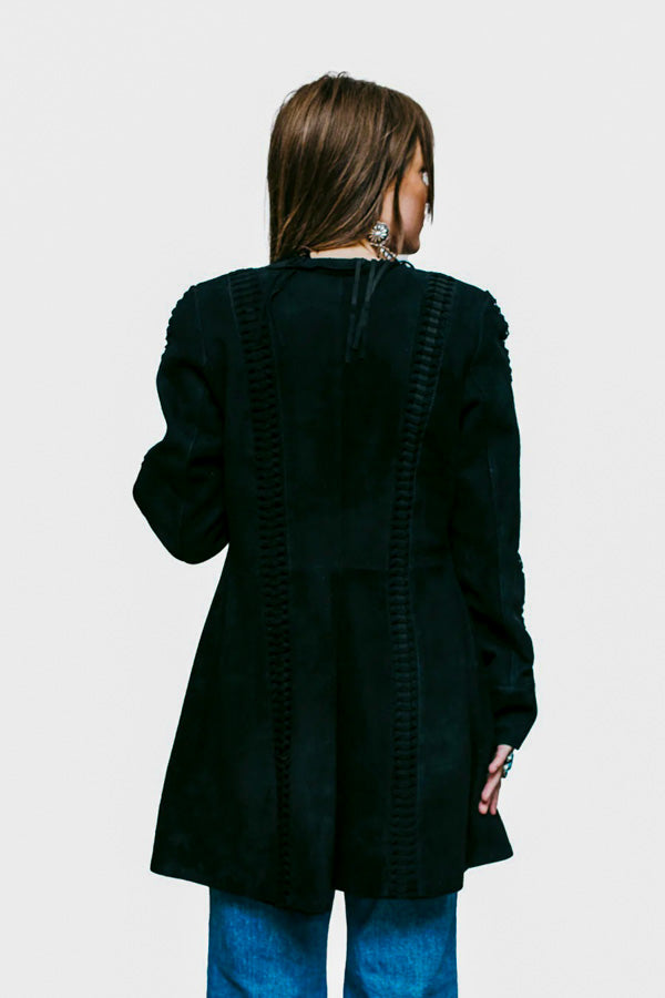 ABF 0931 Vintage Long Leather Jacket