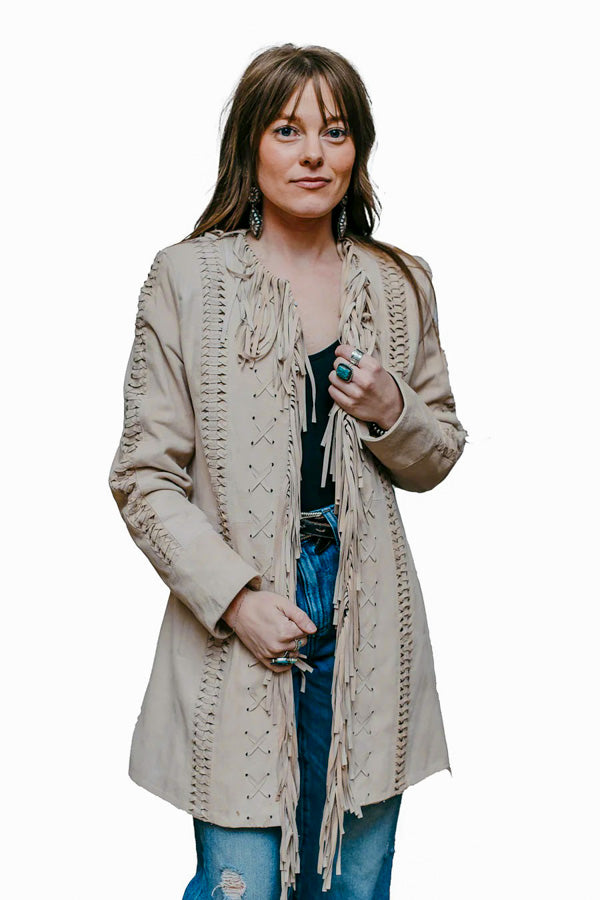 ABF 0931 Vintage Long Leather Jacket
