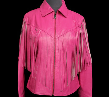 ABF Miranda Leather Jacket with Fringe 0916