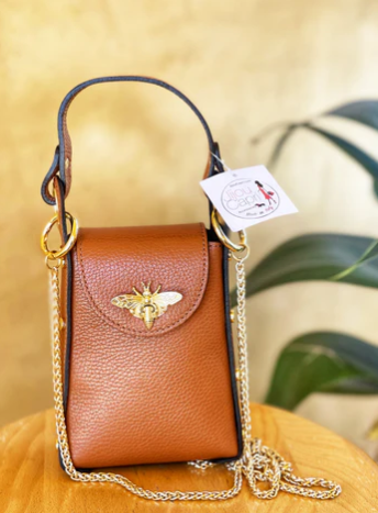 Jijou Capri Bumblebee Leather Crossbody Bag