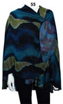 Cashmere Reversible Printed Buckle Cape Shawl