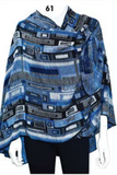 Cashmere Reversible Printed Buckle Cape Shawl