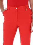 Frank Lyman 246475 Red Cropped Front Zip Pants