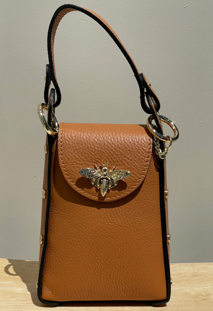 Jijou Capri Bumblebee Leather Crossbody Bag