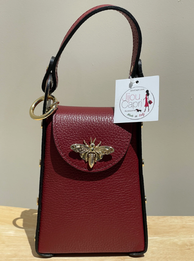 Jijou Capri Bumblebee Leather Crossbody Bag