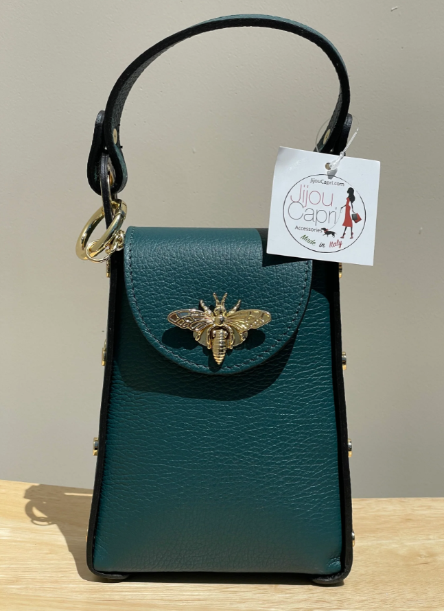 Jijou Capri Bumblebee Leather Crossbody Bag