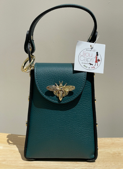 Jijou Capri Bumblebee Leather Crossbody Bag