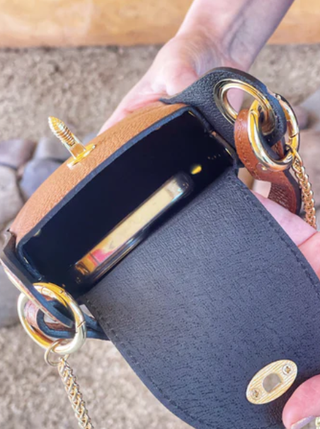 Jijou Capri Bumblebee Leather Crossbody Bag