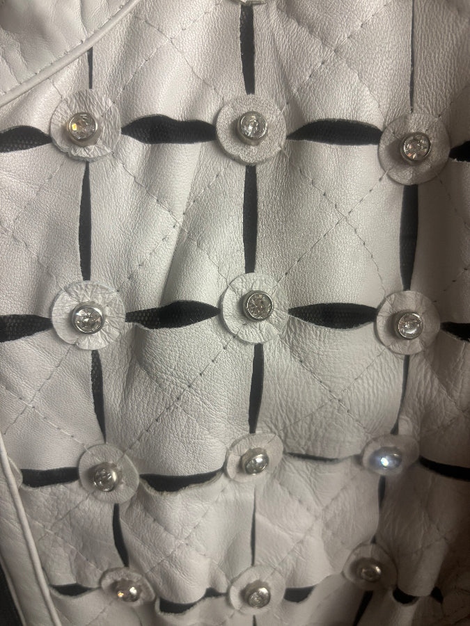 ABF 0924 Metal Studded Leather Jacket