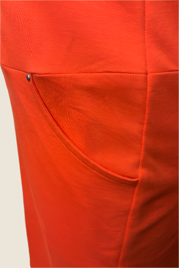 Dolcezza 25240 Studded Asymmetric Zip Sleeveless Dress