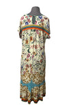 Johnny Was Sage/Multi-Color Floral Print Maxi Dress