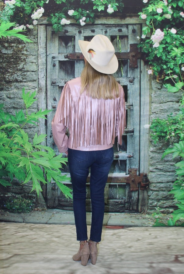 ABF Miranda Leather Jacket with Fringe 0916