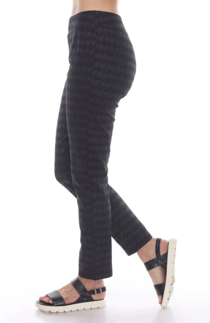 Neon Buddha 11803 Houndstooth Print Pull On Pants