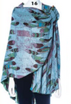 Cashmere Reversible Printed Buckle Cape Shawl