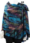 Cashmere Reversible Printed Buckle Cape Shawl