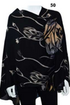 Cashmere Reversible Printed Buckle Cape Shawl