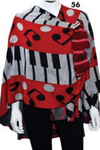 Cashmere Reversible Printed Buckle Cape Shawl