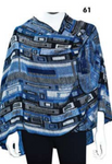 Cashmere Reversible Printed Buckle Cape Shawl