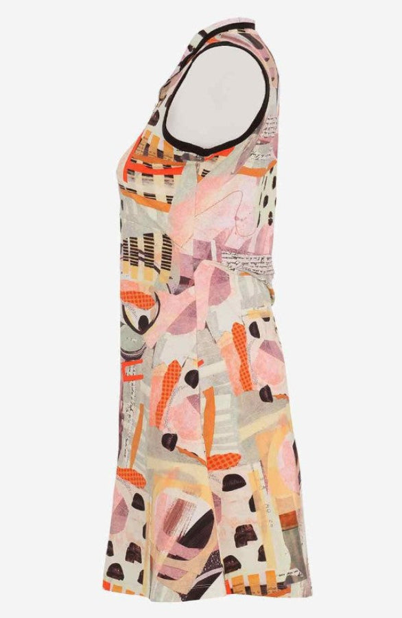 Dolcezza 25634 Black/Multi-Color "Instamatic" Sleeveless Dress