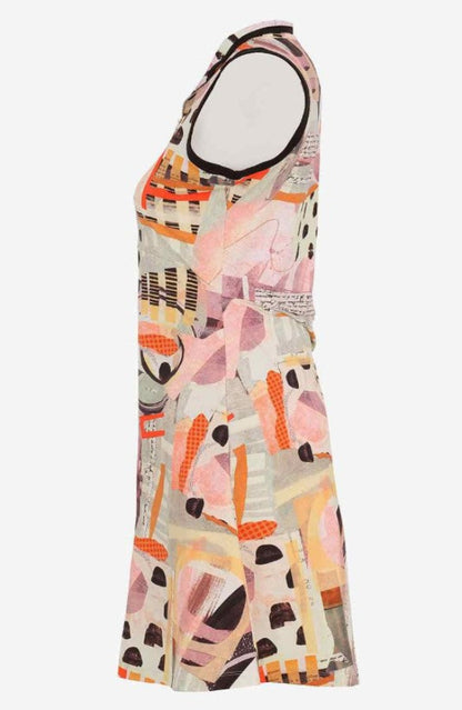 Dolcezza 25634 Black/Multi-Color "Instamatic" Sleeveless Dress