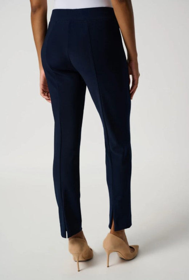 Joseph Ribkoff 143105 Straight Leg Pants with Slit at Back Hem