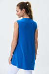 Joseph Ribkoff Asymmetric V-Neck Sleeveless Top 161060