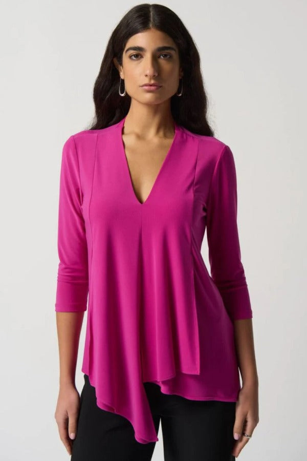 Joseph Ribkoff V-Neck Long Sleeve Tunic Top 161066