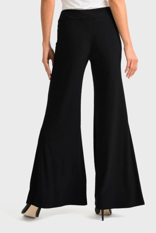 Joseph Ribkoff 161096 Black Wide Leg Jersey Pants