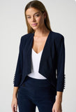 Joseph Ribkoff 161140 Open Front High-Low Hem Blazer Jacket