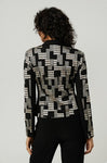 Joseph Ribkoff 214293 Black/Multi Jacquard Print Jacket