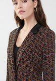 Joseph Ribkoff 223130 Black/Multi Print Blazer Jacket