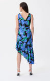 Joseph Ribkoff 231185 Black/Multi Floral Print A-Line Dress