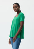 Joseph Ribkoff 231264 Foliage Green Square Neck Top