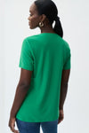 Joseph Ribkoff 231264 Foliage Green Square Neck Top