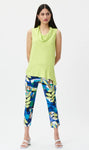Joseph Ribkoff 232206 Exotic Lime Cowl Neck Sleeveless Top