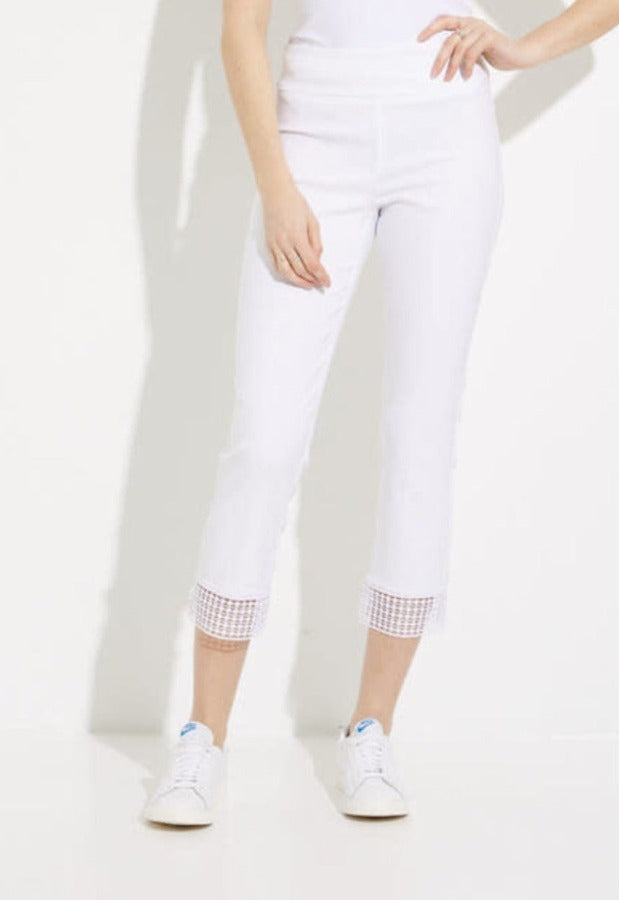 Joseph Ribkoff 232249 Lace Cuff Pull On Cropped Pants