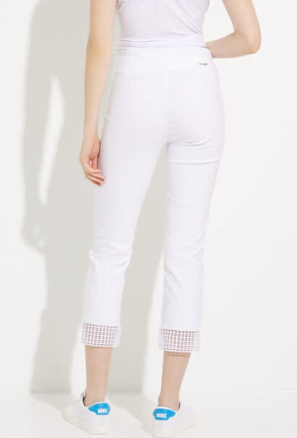 Joseph Ribkoff 232249 Lace Cuff Pull On Cropped Pants