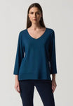 Joseph Ribkoff 233049 Nightfall V-Neck 3/4 Sleeve Boxy Top