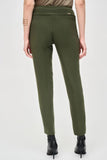 Joseph Ribkoff 233180 Buckle Detail Pull On Slim Straight Ankle Pants