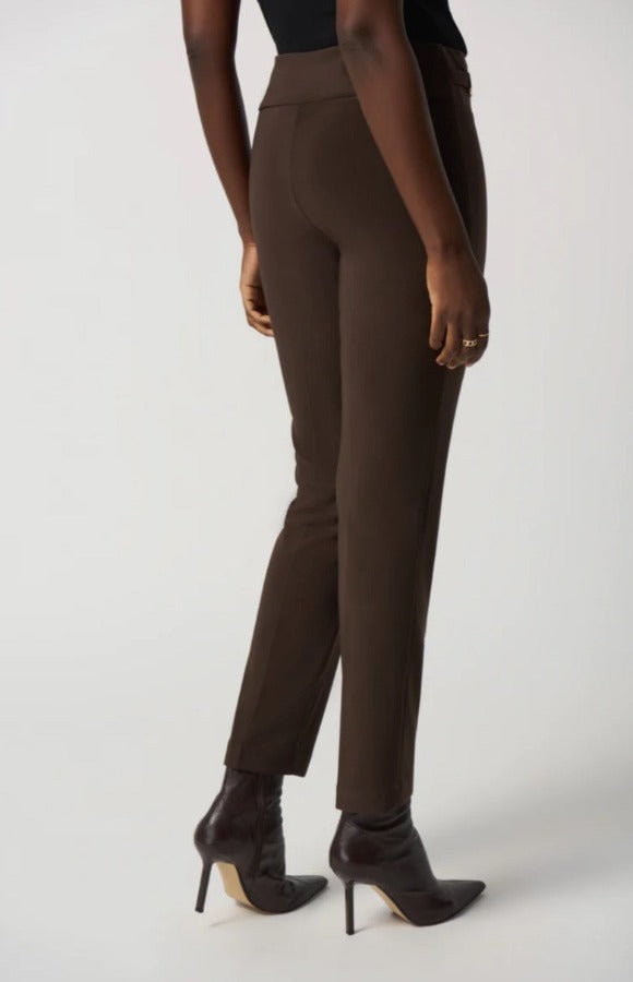Joseph Ribkoff 233180 Buckle Detail Pull On Slim Straight Ankle Pants