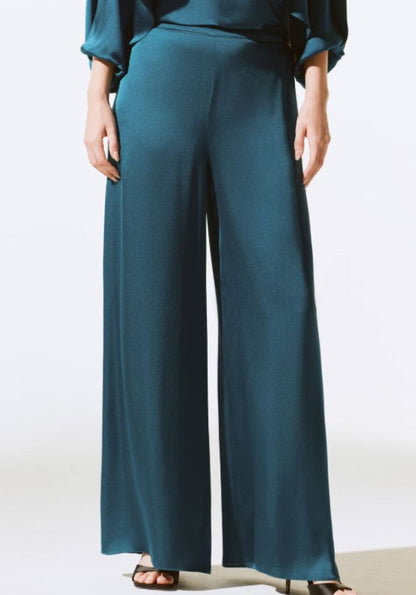 Joseph Ribkoff 233785 Satin Pull On Wide Leg Pants