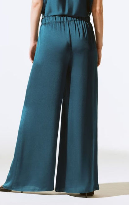 Joseph Ribkoff 233785 Satin Pull On Wide Leg Pants