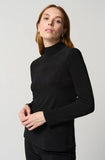 Joseph Ribkoff 234129 Black Crystal Embellished Turtleneck Long Sleeve Top