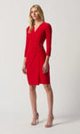 Joseph Ribkoff 234282 Red Silky Knit O-Ring Dress