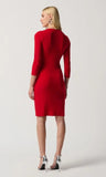 Joseph Ribkoff 234282 Red Silky Knit O-Ring Dress