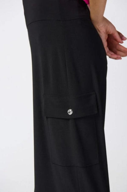 Joseph Ribkoff 241011 Lightweight Pull On Wide Leg Cargo Pants