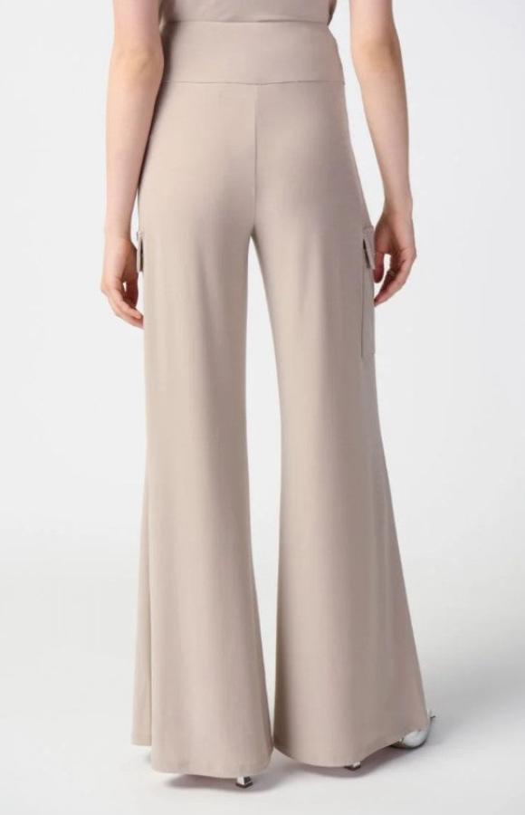 Joseph Ribkoff 241011 Lightweight Pull On Wide Leg Cargo Pants